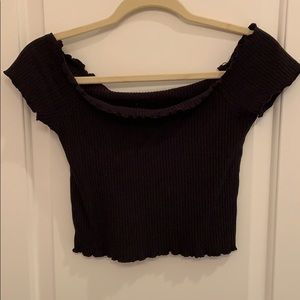 Off the shoulder crop top